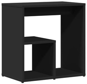 Mesas de apoio 2 pcs 50x30x50 cm derivados de madeira preto
