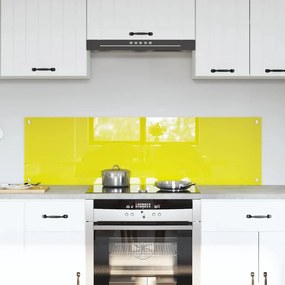 vidaXL Proteção de Cozinha 2 pcs Amarelo 70 x 40 cm vidro temperado