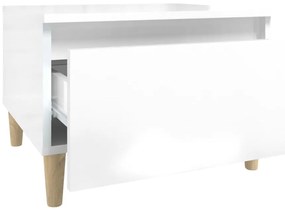 Mesa de apoio 50x46x35 cm derivados de madeira branco brilhante