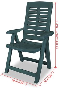 Conjunto bistrô 3 pcs plástico verde