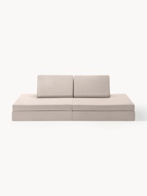 Sofá de brincar modular para crianças em veludo artesanal Mila