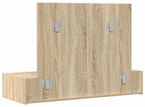 Mesa de Maquiagem Suspensa Carvalho Sonoma 100x40x70 cm