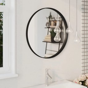 322295 vidaXL Espelho de parede 60 cm preto