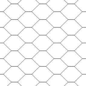 Cerca Hexagonal vidaXL Cinza 1,5x50 m Aço, Postes de Cerca vidaXL com