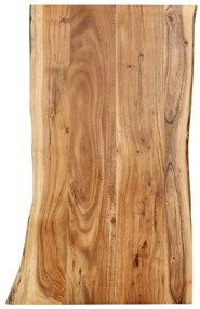 vidaXL Tampo de mesa 100x(50-60)x2,5 cm madeira de acácia maciça