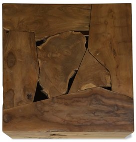 Mesa de centro 50x50x35 cm teca genuína castanho