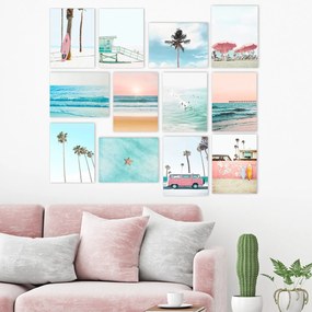 Quadro Decorativo MDF 12MDF04 – Multicolor – 20 x 15 cm (12 peças)