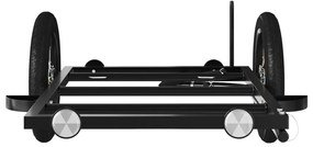 Reboque para bicicleta 122x53x28 cm ferro preto