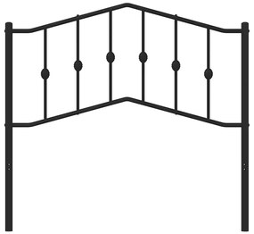 Cabeceira de cama 100 cm metal preto