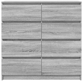 Aparador 100x35x99 cm derivados de madeira cinzento sonoma