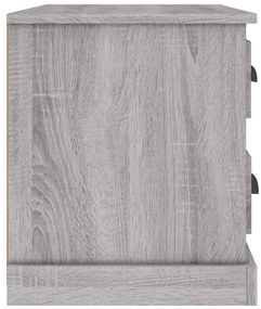 Mesa de cabeceira 60x39x45 cm cinzento sonoma
