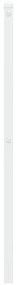 Cabeceira de cama 107 cm metal branco