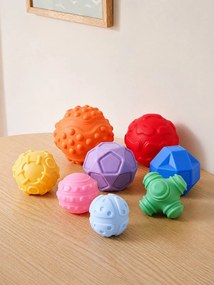 Lote de 8 bolas sensoriais amarelo