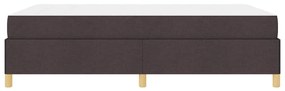 Cama Box Outros Marrom Escuro e Branco 140 x 200 cm tecido
