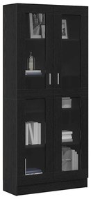 Armários de livros vidaXL 2 unidades Carvalho Preto 82,5x30,5x185 cm M