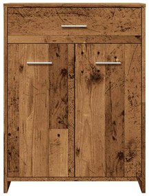 Armário casa banho 60x33x80 cm derivados madeira madeira velha