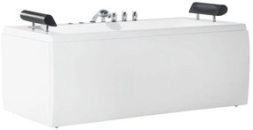 Banheira de hidromassagem em acrílico branco 172 x 83 cm MONTEGO Beliani