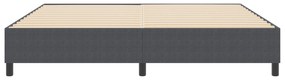 Cama Box Spring vidaXL Cinza Escuro 200x200 cm Tecido de Corduroy