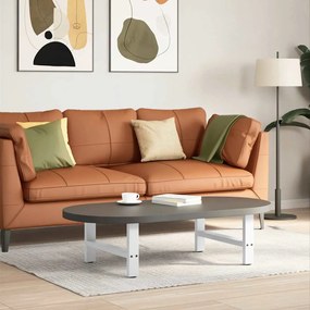 vidaXL Pés para mesa de centro , brancos, 2 peças, 70x (30-31) cm, aço