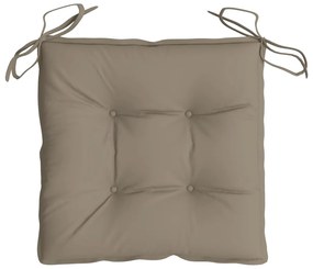 Almofadões de cadeira 6 pcs tecido oxford cinza-acastanhado