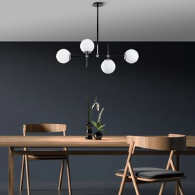 Chandelier My Legend – Preto e Branco – 90 x 15 cm