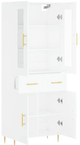 Armário alto 69,5x34x180 cm derivados de madeira branco