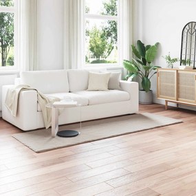 vidaXL Tapete de Pelo Sintético de Coelho Olite Bege 80 x 250 cm