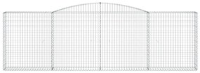 Cestos gabião arqueados 2pcs 400x30x120/140cm ferro galvanizado