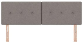 Cabeceira vidaXL Botões Estofada Taupe 140 cm Tecido