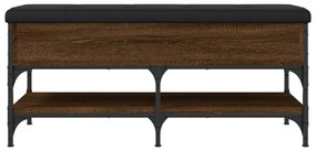 Banco sapateira 102x42x45cm derivados madeira carvalho castanho