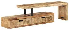 vidaXL Suporte de TV (118-200)x30x40 cm Madeira Maciça Manga