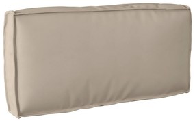 vidaXL Almofada Palete para Encosto Taupe 80x40x12 cm Tecido Oxford