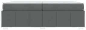 Estrutura da Cama Cinzento escuro 200 x 200 cm tecido