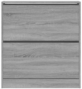 Sapateira 80x21x87,5 cm derivados de madeira cinzento sonoma