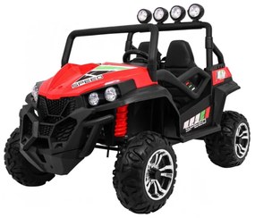 Carro elétrico para Crianças 2 Lugares Grand Buggy 24V 4x4 LIFT STRONG Rodas Espuma EVA, Assento couro ecológico Vermelho
