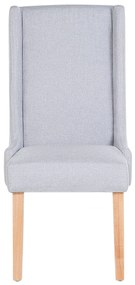 Conjunto de 2 cadeiras em cinzento claro CHAMBERS Beliani