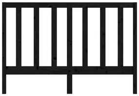 Cabeceira de cama 166x4x100 cm pinho maciço preto