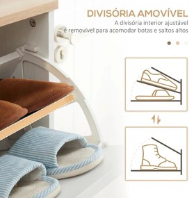 Sapateira Maurice com 3 Gavetas - Design Nórdico
