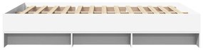 Estrutura de cama 120x200 cm derivados de madeira branco