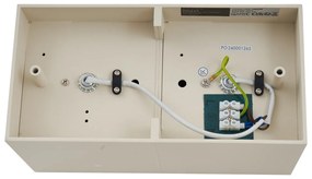 Foco de Parede Moderno Bege G9 Ajustável 2 Luzes - Box