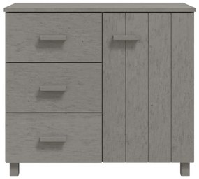Aparador HAMAR 90x40x80 cm pinho maciço cinza-claro
