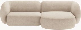 Sofá de canto modular em bouclé Kate (2 lugares)