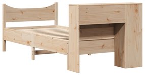 Cama sem colchão 90x190 cm madeira de pinho maciça