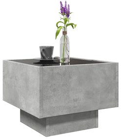 Mesa de apoio c/ LEDs 40x40x30 cm derivados de madeira