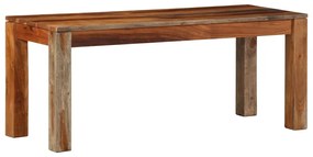 Banco 110 cm madeira maciça de acácia