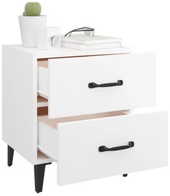Mesas de cabeceira 2 pcs 40x35x47,5 cm cor branco