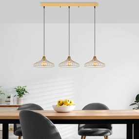 Candeeiro Depay – Dourado Brilhante – 142 x 36 x 120 cm