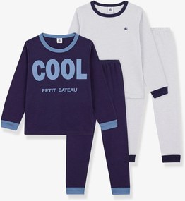 Lote de 2 pijamas PETIT BATEAU para criança marinho