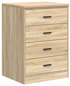 Armários de garagem 2pcs derivados de madeira carvalho sonoma