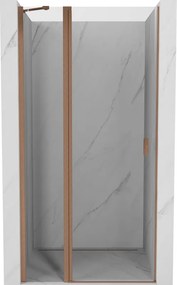 Mexen Mist porta de duche de abrir 70 cm, transparente, cobre escovado - 8A4-070-000-65-00